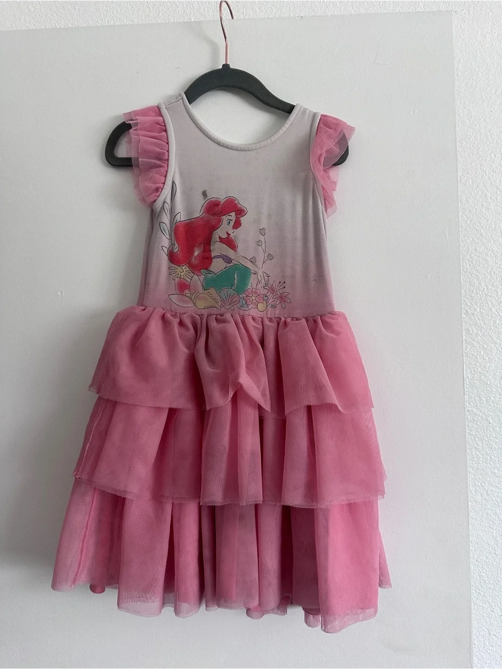 Little Sleepies Pink Ariel Tulle Tiered Dress